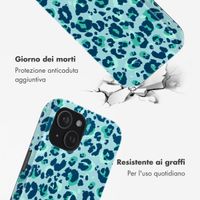 Selencia Cover posteriore Vivid con MagSafe Apple iPhone 15 - Wild Spots Light Blue