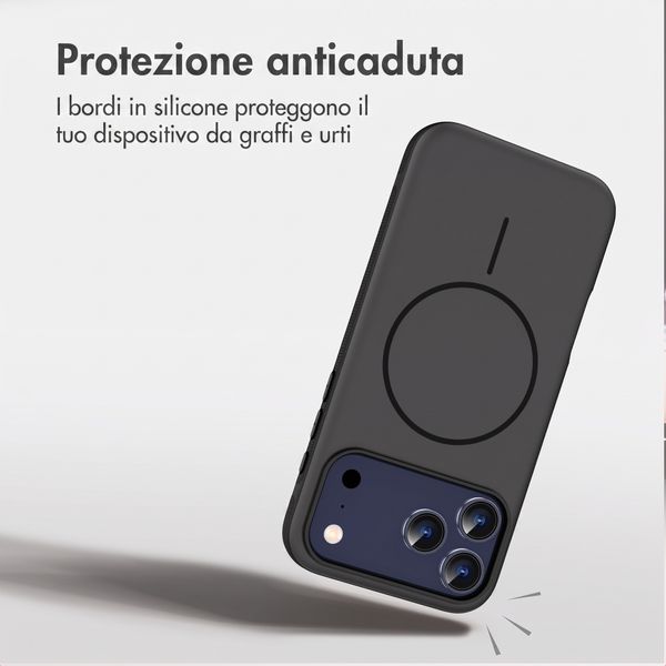 imoshion Cover posteriore Color con Thin MagSafe Ring Apple iPhone 17 Pro Max - Nero