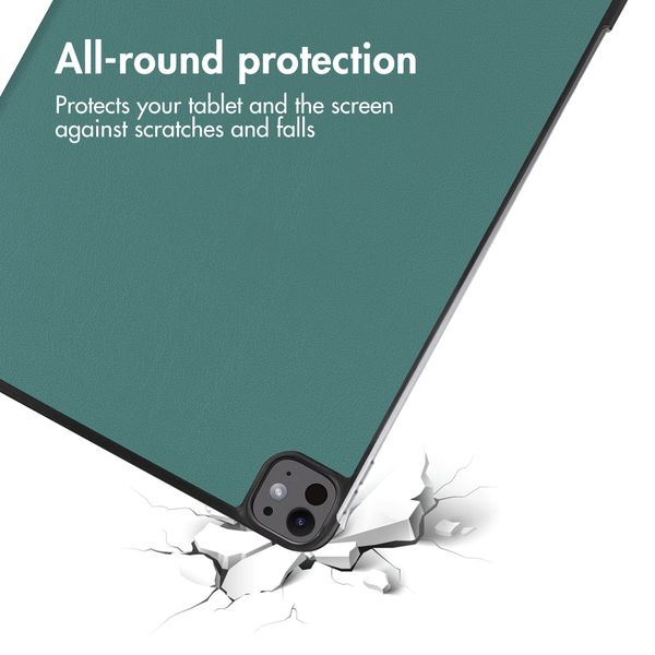 imoshion Cover a libro Trifold Apple iPad Pro 13 (2025) M5 / (2024) M4 - Verde scuro