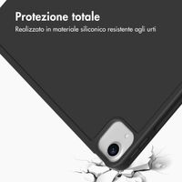 Accezz Cover a libro in silicone Smart Apple iPad Air 13 pollici (2026) M4 / (2025) M3 / (2024) M2 - Nero