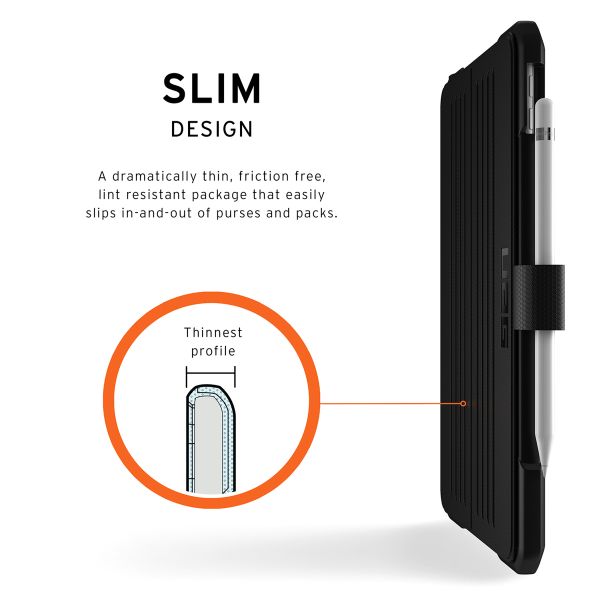 UAG Cover a libro Metropolis Apple iPad 9 (2021) 10.2 pollici / iPad 8 (2020) 10.2 pollici / iPad 7 (2019) 10.2 pollici - Nero