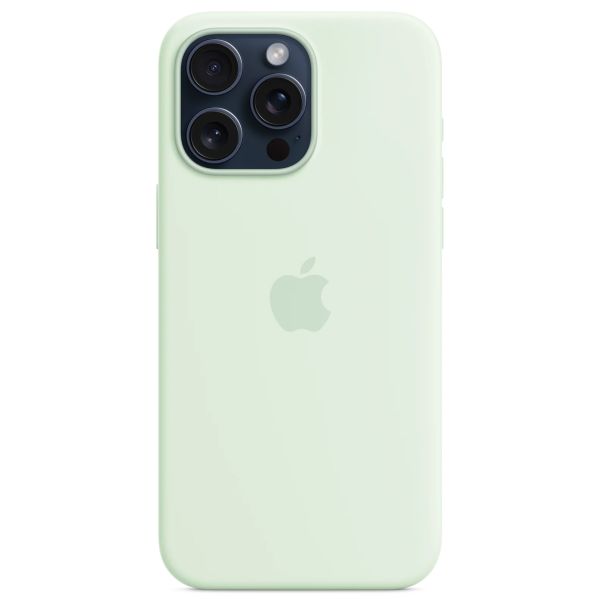 Apple Cover Posteriore in Silicone con MagSafe Apple iPhone 15 Pro Max - Soft Mint