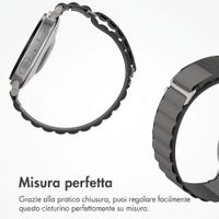 Accezz Cinturino in nylon Alpine Samsung Galaxy Watch 9 (40/44mm) / Watch 8 (40/44mm) / Classic (46mm) - Dark Grey