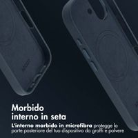 Accezz Cover in Pelle con MagSafe Apple iPhone 17 - Nightfall Blue