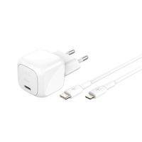 Belkin Caricatore USB-C compatto BoostCharge 30W con cavo USB-C a Lightning - 1 metro - Bianco