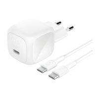 Belkin Caricatore USB-C compatto BoostCharge 45W con cavo USB-C a USB-C - 1 metro - Bianco