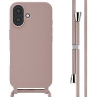 imoshion Cover in Silicone con Cordino Apple iPhone 16 - Sand Pink