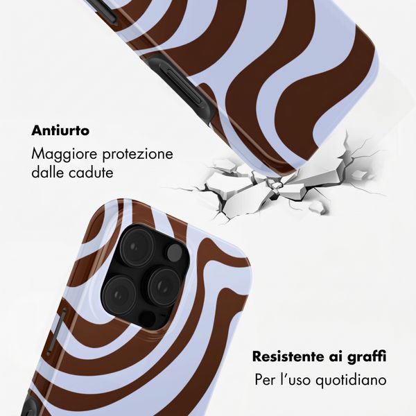 Selencia Cover Posteriore Vivid Apple iPhone 16 Pro - Dream Swirl Chocolate