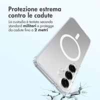 Accezz Cover posteriore Xtreme Impact con MagSafe Samsung Galaxy S25 Plus - Trasparente