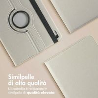 imoshion Cover Girevole a 360° Apple iPad 11 (2025) 11 pollici A16 / iPad 10 (2022) 10.9 pollici - Grigio