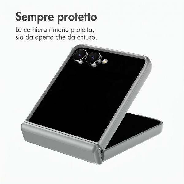 Accezz Color Backcover con MagSafe e supporto ad anello Samsung Galaxy Z Flip 8 - Grigio