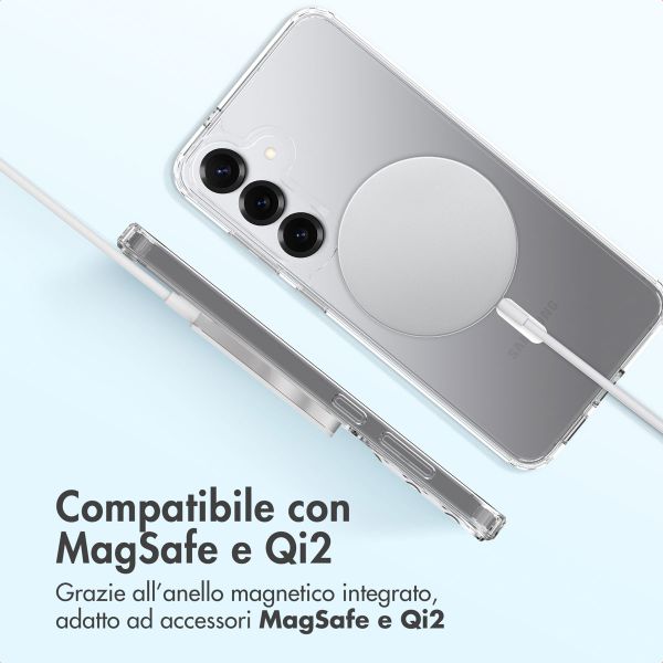 Accezz Cover posteriore Xtreme Impact con MagSafe Samsung Galaxy S25 Plus - Trasparente