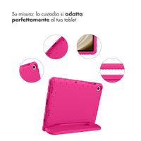 imoshion Cover Posteriore Kidsproof con Maniglia Samsung Galaxy Tab A11 Plus / A9 Plus - Rosa