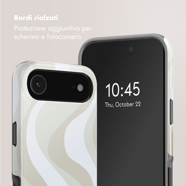 Selencia Cover posteriore Vivid con MagSafe Apple iPhone Air - Desert Waves Beige