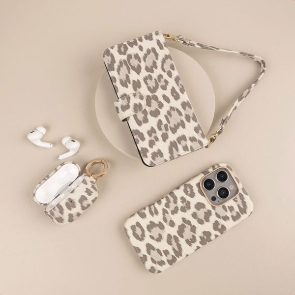 Selencia Cover Sabi Stampa pantera con MagSafe Apple iPhone 16 Pro Max - Soft Ivory