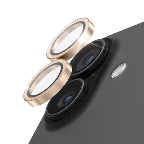 PanzerGlass Pellicoprotettiva fotocamera Hoops Optic Rings Apple iPhone 17 - Glitter Oro