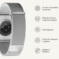 imoshion Milanees magnetisch bandje Apple Watch | 38/40/41/42 mm - Zilver