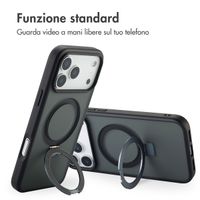 Accezz Cover con anello e supporto con MagSafe Apple iPhone 17 Pro - Nero