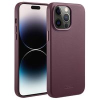 Accezz Cover in Pelle con MagSafe Apple iPhone 14 Pro Max - Heath Purple