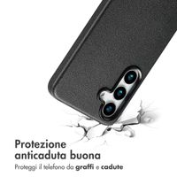Accezz Cover in Pelle con MagSafe Samsung Galaxy S25 - Onyx Black