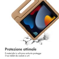 imoshion Cover Posteriore Kidsproof con Maniglia Apple iPad 9 (2021) 10.2 pollici / iPad 8 (2020) 10.2 pollici / iPad 7 (2019) 10.2 pollici - Beige