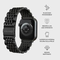 Burga Cinturino in acciaio Apple Watch | 44/45/46/49 mm - Nero