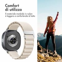 imoshion Cinturino in nylon Alpine Samsung Galaxy Watch 8 (40/44mm) / Classic (46mm) - Bianco