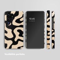 Selencia Cover posteriore Vivid con MagSafe Samsung Galaxy S25 Ultra - Art Wave Black