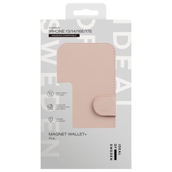 iDeal of Sweden Portafoglio Magnetico Plus Apple iPhone 17e / 16e / 15 / 14 / 13 - Pink