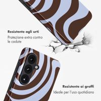 Selencia Cover posteriore Vivid con MagSafe Samsung Galaxy S26 FE - Dream Swirl Chocolate