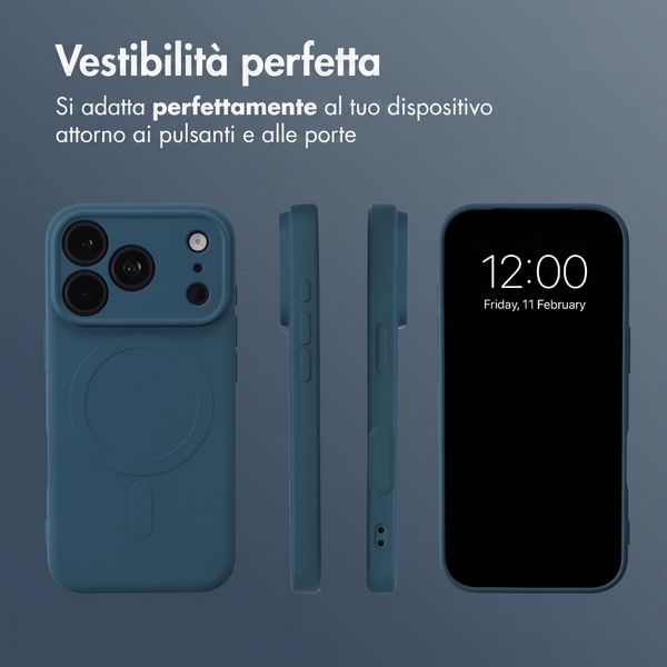 imoshion Cover Posteriore Colorata con MagSafe Apple iPhone 18 Pro Max / 17 Pro Max - Blu scuro