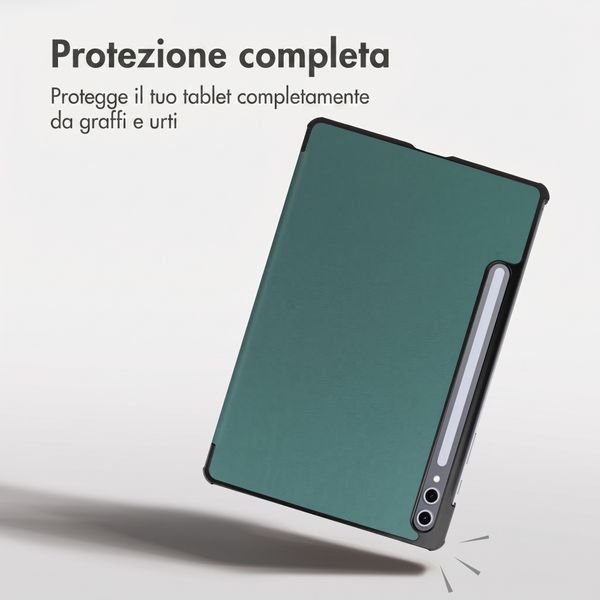 imoshion Cover a libro Trifold Samsung Galaxy Tab S10 Plus / Tab S9 FE Plus / Tab S9 Plus - Verde scuro