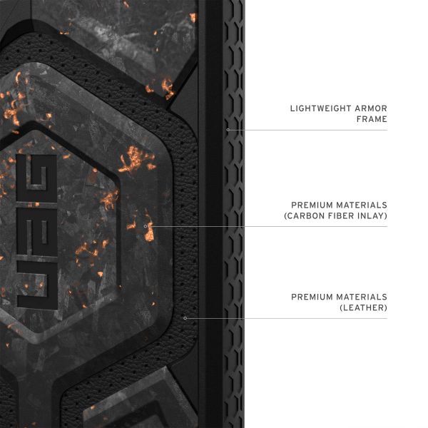 UAG Cover Posteriore Monarch Pro Samsung Galaxy S25 Ultra - Forged Carbon