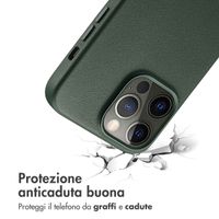 Accezz Cover in Pelle con MagSafe Apple iPhone 14 Pro Max - Cedar Green