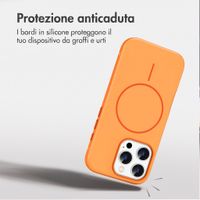 imoshion Cover posteriore Color con Thin MagSafe Ring Apple iPhone 16 Pro - Arancio