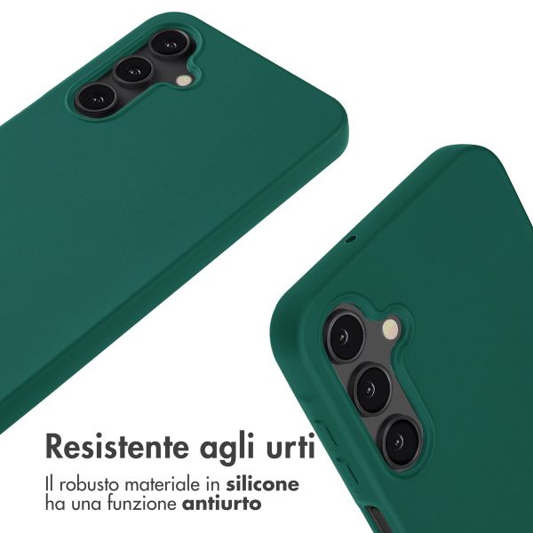 imoshion Cover in Silicone con Cordino Samsung Galaxy S24 FE - Verde scuro