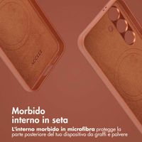 Accezz Cover in pelle 2 in 1 con MagSafe Samsung Galaxy S24 - Sienna Brown