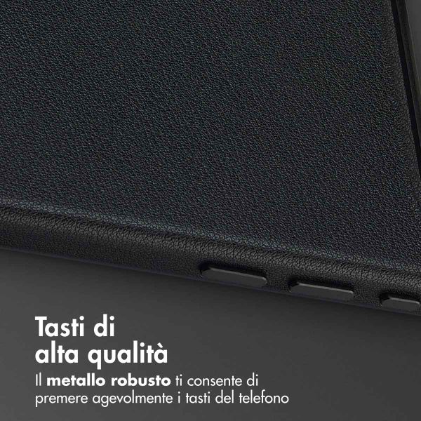 Accezz Cover in Pelle con MagSafe Apple iPhone Air - Onyx Black