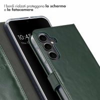 Selencia Cover a libro in vera pelle Samsung Galaxy A16 - Verde