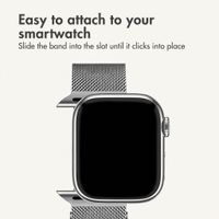 imoshion Milanees magnetisch bandje Apple Watch | 44/45/46/49 mm - Zilver