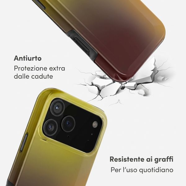 Selencia Cover Posteriore Vivid Apple iPhone 18 Pro Max / 17 Pro Max - Gradient Olive Dust