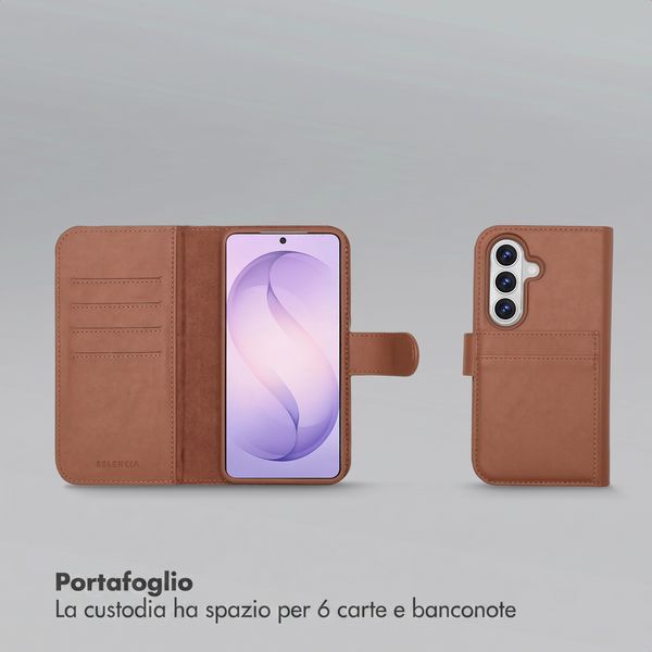 Selencia Libreria rimovibile Olyn con MagSafe Samsung Galaxy S26 - Marrone