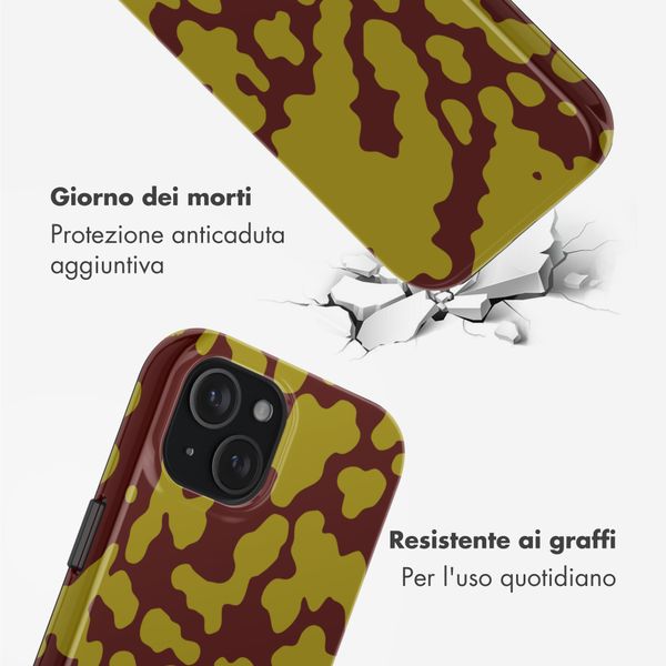 Selencia Cover posteriore Vivid con MagSafe Apple iPhone 15 - Moo'd Olive Dust