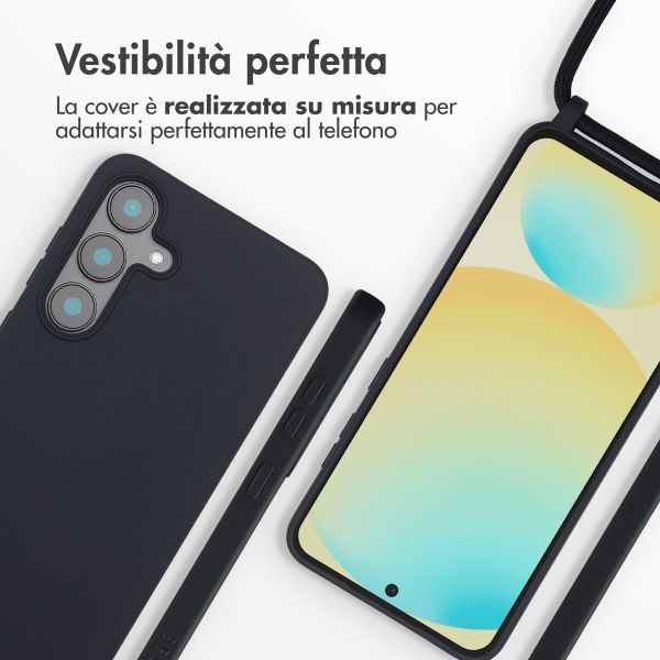 imoshion Cover in Silicone con Cordino Samsung Galaxy S25 FE - Nero