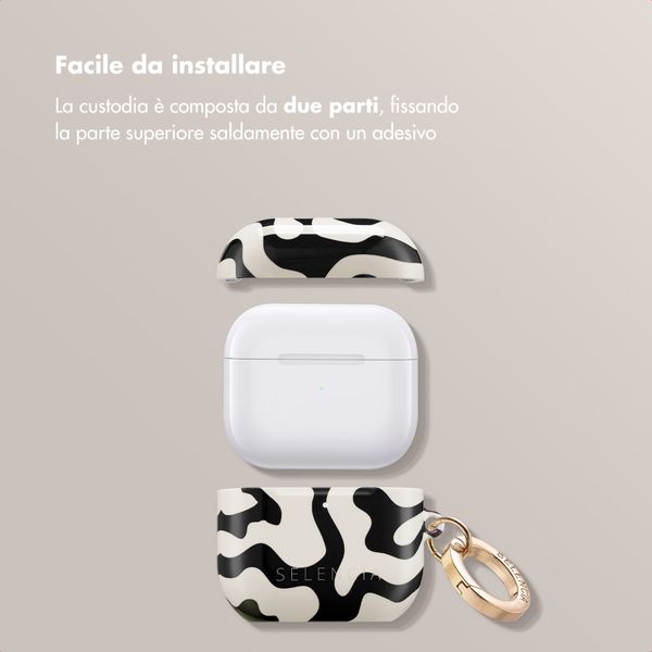 Selencia Cover Vivid  Apple Airpods 4 - Art Wave Black