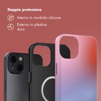 Selencia Cover posteriore Vivid con MagSafe Apple iPhone 13 - Gradient Soft Blush