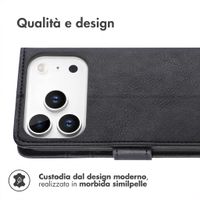 imoshion Cover a libro di Lusso Apple iPhone 18 Pro / 17 Pro - Nero