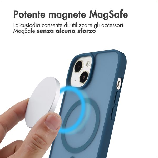 imoshion Cover posteriore Color Guard con MagSafe Apple iPhone 14 / 13 - Blu scuro