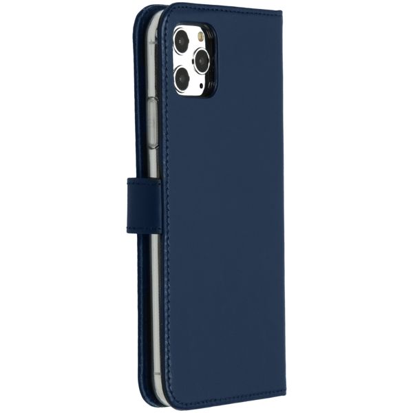 Selencia Cover a libro in vera pelle Apple iPhone 11 Pro Max - Blu
