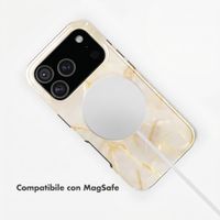 Selencia Cover posteriore Vivid con MagSafe Apple iPhone 18 Pro Max / 17 Pro Max - Golden Beige Marble